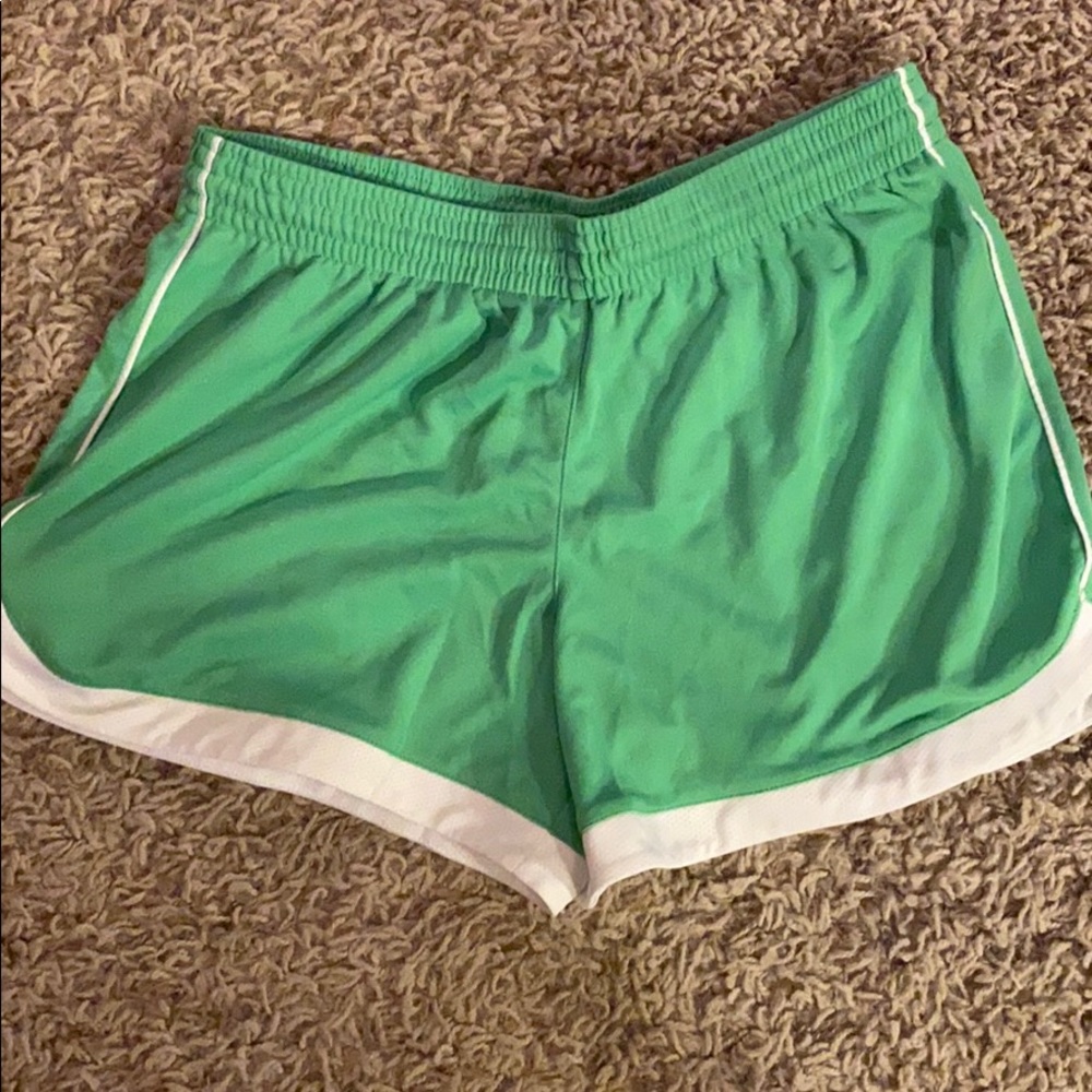 Champion Green knit running shorts